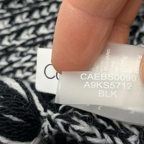 Calvin Klein Chunky Marled Knit Tassel Fringe Scarf NEW - Picture 6 of 7